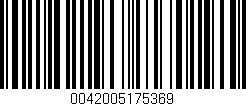 Código de barras (EAN, GTIN, SKU, ISBN): '0042005175369'