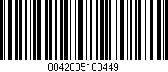Código de barras (EAN, GTIN, SKU, ISBN): '0042005183449'