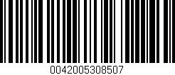 Código de barras (EAN, GTIN, SKU, ISBN): '0042005308507'