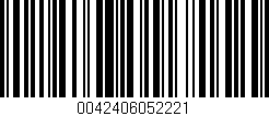 Código de barras (EAN, GTIN, SKU, ISBN): '0042406052221'