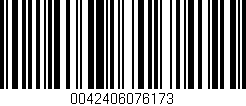 Código de barras (EAN, GTIN, SKU, ISBN): '0042406076173'