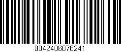 Código de barras (EAN, GTIN, SKU, ISBN): '0042406076241'
