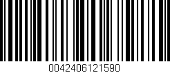 Código de barras (EAN, GTIN, SKU, ISBN): '0042406121590'