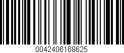 Código de barras (EAN, GTIN, SKU, ISBN): '0042406168625'