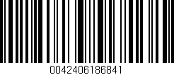 Código de barras (EAN, GTIN, SKU, ISBN): '0042406186841'