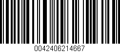Código de barras (EAN, GTIN, SKU, ISBN): '0042406214667'