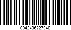 Código de barras (EAN, GTIN, SKU, ISBN): '0042406227940'