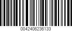Código de barras (EAN, GTIN, SKU, ISBN): '0042406236133'