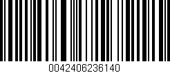 Código de barras (EAN, GTIN, SKU, ISBN): '0042406236140'