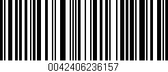 Código de barras (EAN, GTIN, SKU, ISBN): '0042406236157'