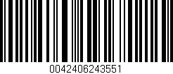 Código de barras (EAN, GTIN, SKU, ISBN): '0042406243551'