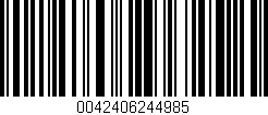 Código de barras (EAN, GTIN, SKU, ISBN): '0042406244985'
