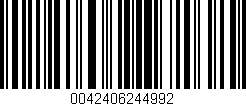 Código de barras (EAN, GTIN, SKU, ISBN): '0042406244992'