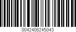Código de barras (EAN, GTIN, SKU, ISBN): '0042406245043'