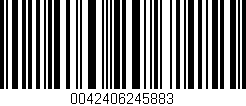 Código de barras (EAN, GTIN, SKU, ISBN): '0042406245883'