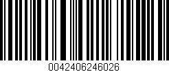 Código de barras (EAN, GTIN, SKU, ISBN): '0042406246026'
