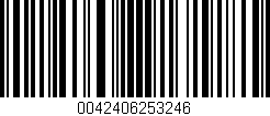 Código de barras (EAN, GTIN, SKU, ISBN): '0042406253246'