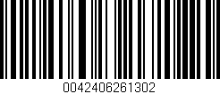 Código de barras (EAN, GTIN, SKU, ISBN): '0042406261302'