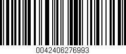 Código de barras (EAN, GTIN, SKU, ISBN): '0042406276993'