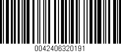 Código de barras (EAN, GTIN, SKU, ISBN): '0042406320191'