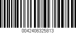 Código de barras (EAN, GTIN, SKU, ISBN): '0042406325813'