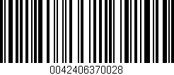 Código de barras (EAN, GTIN, SKU, ISBN): '0042406370028'
