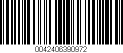 Código de barras (EAN, GTIN, SKU, ISBN): '0042406390972'