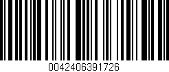 Código de barras (EAN, GTIN, SKU, ISBN): '0042406391726'