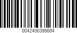 Código de barras (EAN, GTIN, SKU, ISBN): '0042406396684'