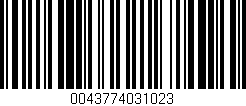 Código de barras (EAN, GTIN, SKU, ISBN): '0043774031023'