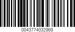 Código de barras (EAN, GTIN, SKU, ISBN): '0043774032969'