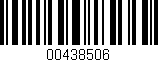 Código de barras (EAN, GTIN, SKU, ISBN): '00438506'