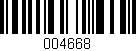 Código de barras (EAN, GTIN, SKU, ISBN): '004668'