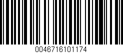 Código de barras (EAN, GTIN, SKU, ISBN): '0046716101174'