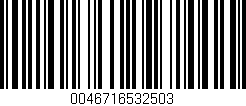 Código de barras (EAN, GTIN, SKU, ISBN): '0046716532503'