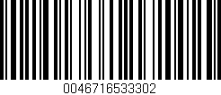 Código de barras (EAN, GTIN, SKU, ISBN): '0046716533302'