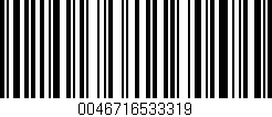 Código de barras (EAN, GTIN, SKU, ISBN): '0046716533319'