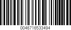 Código de barras (EAN, GTIN, SKU, ISBN): '0046716533494'