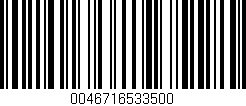 Código de barras (EAN, GTIN, SKU, ISBN): '0046716533500'