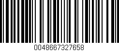 Código de barras (EAN, GTIN, SKU, ISBN): '0048667327658'