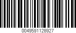 Código de barras (EAN, GTIN, SKU, ISBN): '0049591128927'
