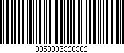 Código de barras (EAN, GTIN, SKU, ISBN): '0050036328302'
