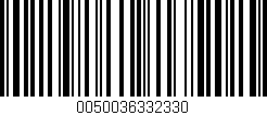 Código de barras (EAN, GTIN, SKU, ISBN): '0050036332330'