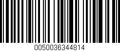 Código de barras (EAN, GTIN, SKU, ISBN): '0050036344814'