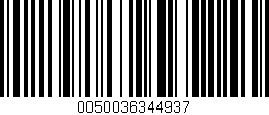 Código de barras (EAN, GTIN, SKU, ISBN): '0050036344937'