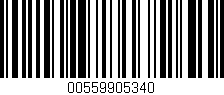 Código de barras (EAN, GTIN, SKU, ISBN): '00559905340'