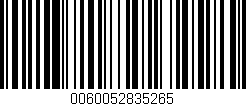 Código de barras (EAN, GTIN, SKU, ISBN): '0060052835265'