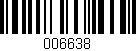 Código de barras (EAN, GTIN, SKU, ISBN): '006638'