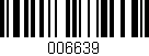 Código de barras (EAN, GTIN, SKU, ISBN): '006639'
