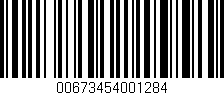 Código de barras (EAN, GTIN, SKU, ISBN): '00673454001284'